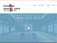 Tablet Screenshot of massenamartialarts.com